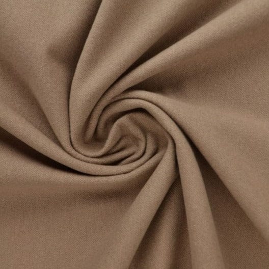 Taupe bomullsflanell – mjuk borstad yta & naturlig (bild 1 av 6)