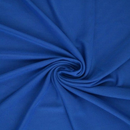 Blå lycramesh – elastiskt nettyg, semi-transparent 4-vägs stretch (bild 1 av 4)