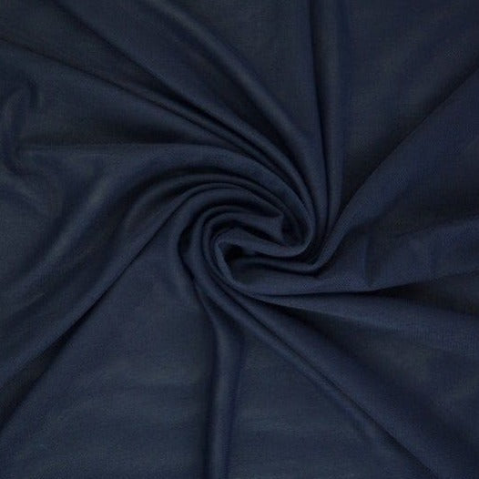 Navy lycramesh – elastiskt nettyg, semi-transparent 4-vägs stretch (bild 1 av 4)