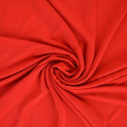 Röd lycramesh – elastiskt nettyg, semi-transparent 4-vägs stretch (bild 1 av 4)