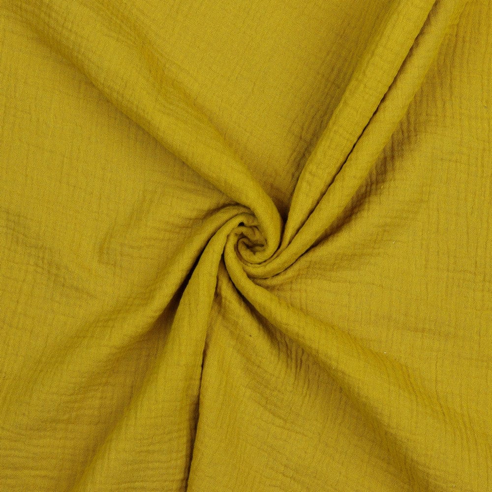 SENAPSGUL DOUBLE GAUZE EKOLOGISK MUSLIN – MJUK & ANDNINGSBAR