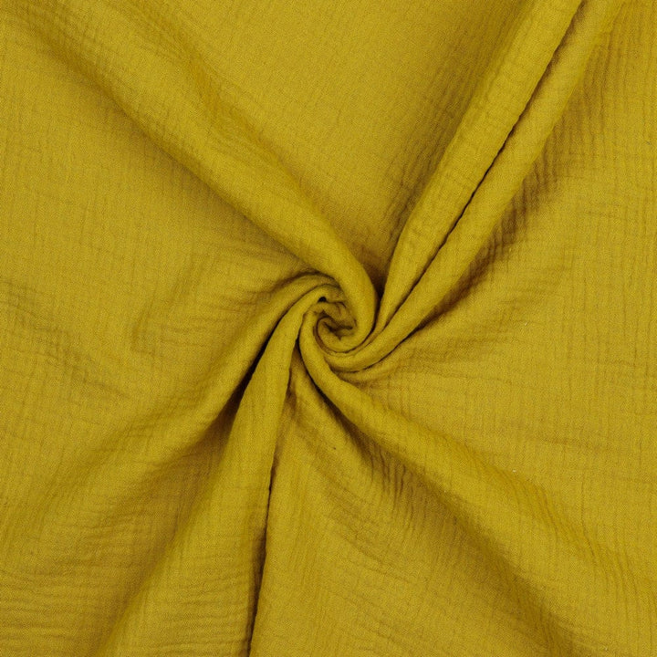 SENAPSGUL DOUBLE GAUZE EKOLOGISK MUSLIN – MJUK & ANDNINGSBAR