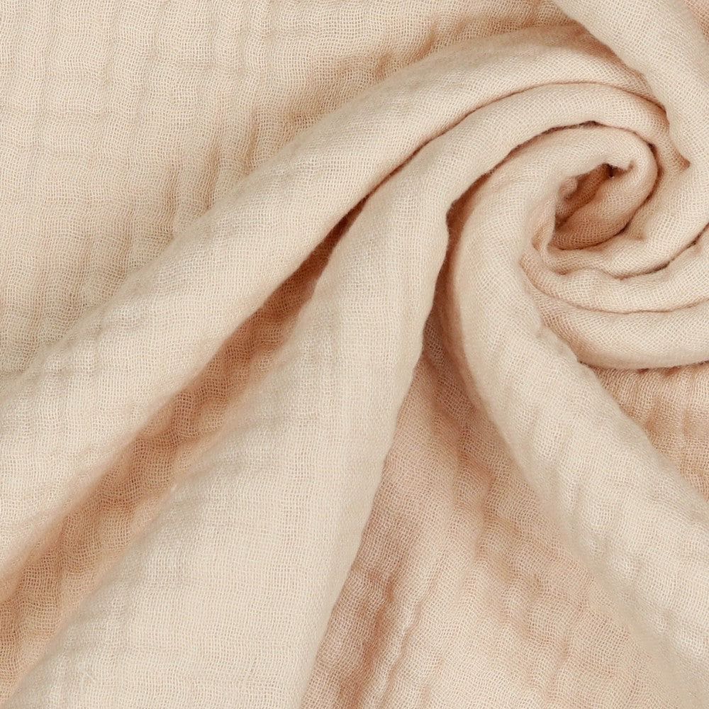 LJUS PERSIKA TRIPLE GAUZE EKOLOGISK MUSLIN – MJUK & ANDNINGSBAR