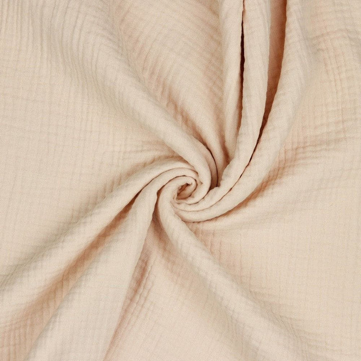 LJUS PERSIKA TRIPLE GAUZE EKOLOGISK MUSLIN – MJUK & ANDNINGSBAR