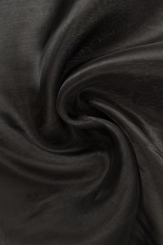 Svart organza – transparent & glänsande (bild 1 av 7)