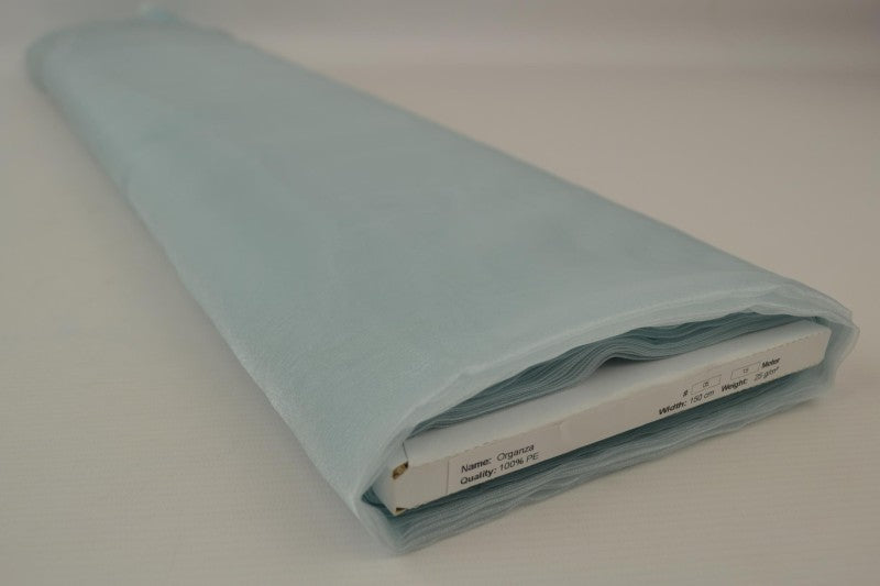 Ljusblå organza – transparent & glänsande (bild 2 av 7)