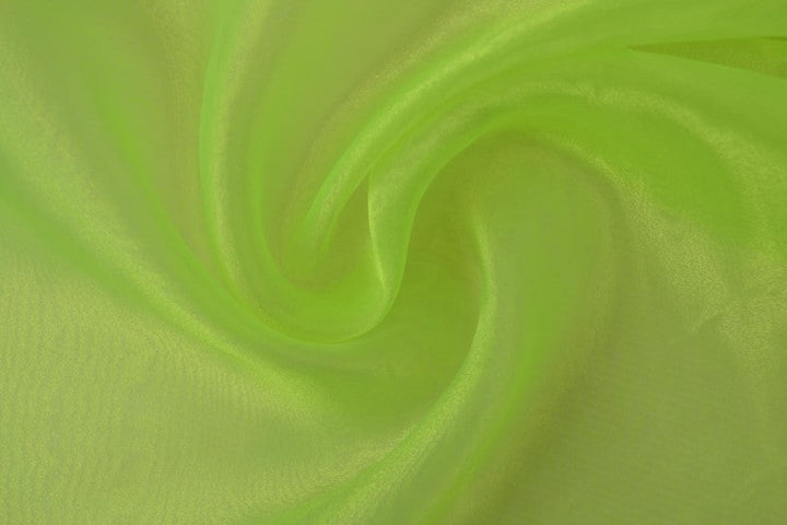 Limegrön organza – transparent & glänsande (bild 3 av 7)