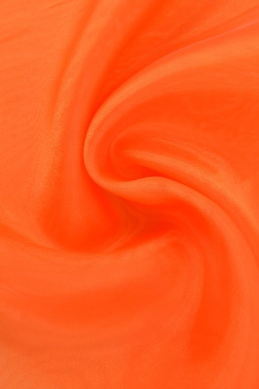 Mandarinorange organza – transparent & glänsande (bild 1 av 7)