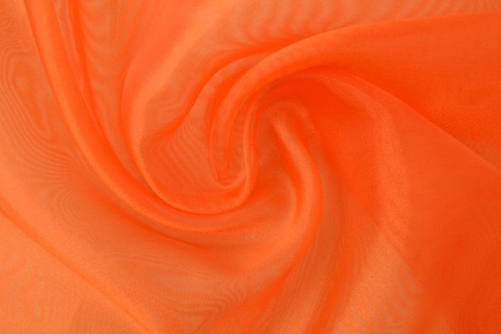 Mandarinorange organza – transparent & glänsande (bild 3 av 7)