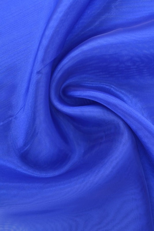 Safirblå organza – transparent & glänsande (bild 1 av 7)