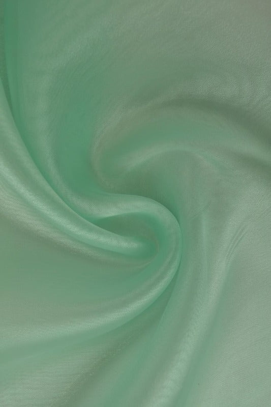 Mintgrön organza – transparent & glänsande (bild 1 av 7)