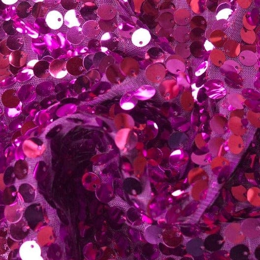 Violet paljettyg – stora 8 mm paljetter & envägsstretch (bild 1 av 6)