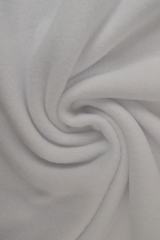 Vit polar fleece – anti-pilling, varm & lätt (bild 1 av 7)