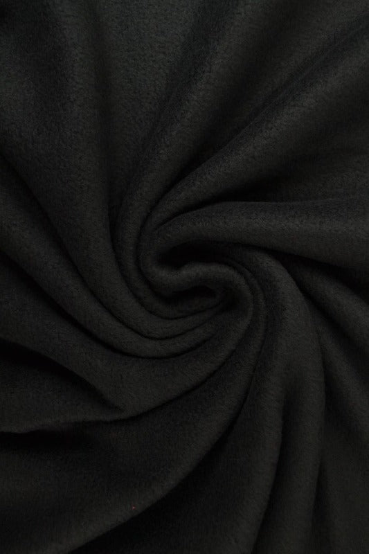Svart polar fleece – anti-pilling, varm & lätt (bild 1 av 7)