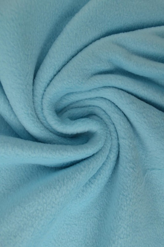 Aquablå polar fleece – anti-pilling, varm & lätt (bild 1 av 7)