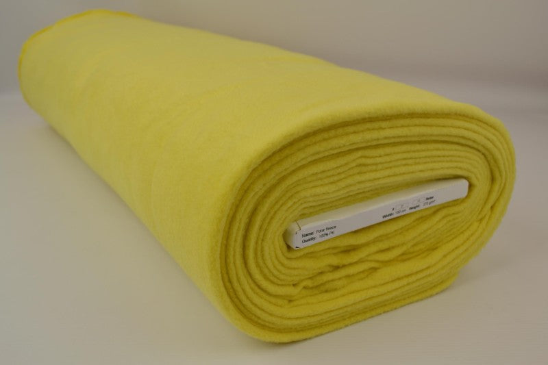 Ljus gul polar fleece – anti-pilling, varm & lätt (bild 2 av 7)