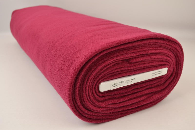 Vinröd polar fleece – anti-pilling, varm & lätt (bild 2 av 7)