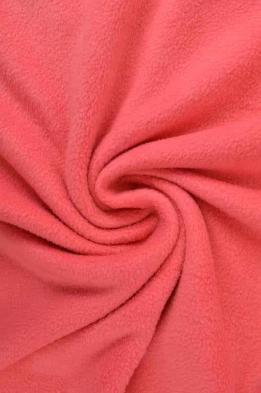 Korall rosa polar fleece – anti-pilling, varm & lätt (bild 1 av 7)