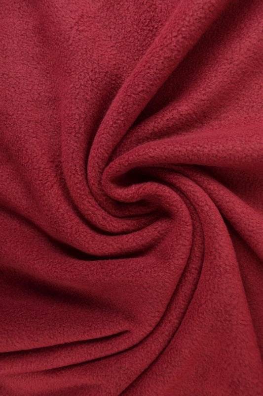 Bordeaux polar fleece – anti-pilling, varm & lätt (bild 1 av 7)