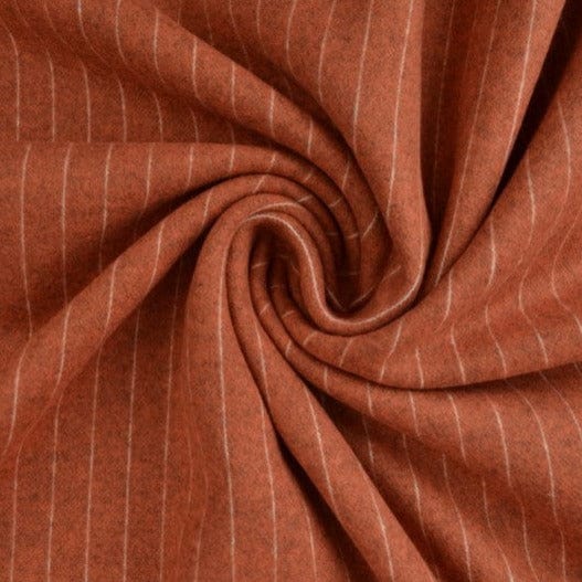 Terracotta tjock randigt flanel (bild 1 av 4)