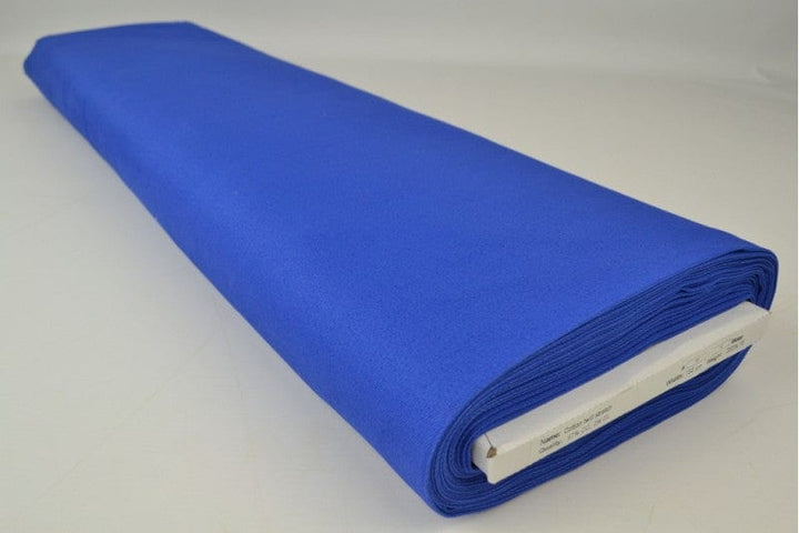 Blå bomullstwill med stretch – diagonal twill & formfast komfort (bild 2 av 7)