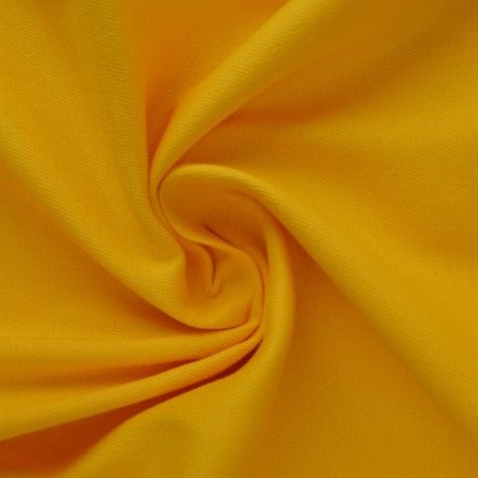 Gul bomullstwill med stretch – diagonal twill & formfast komfort (bild 1 av 7)
