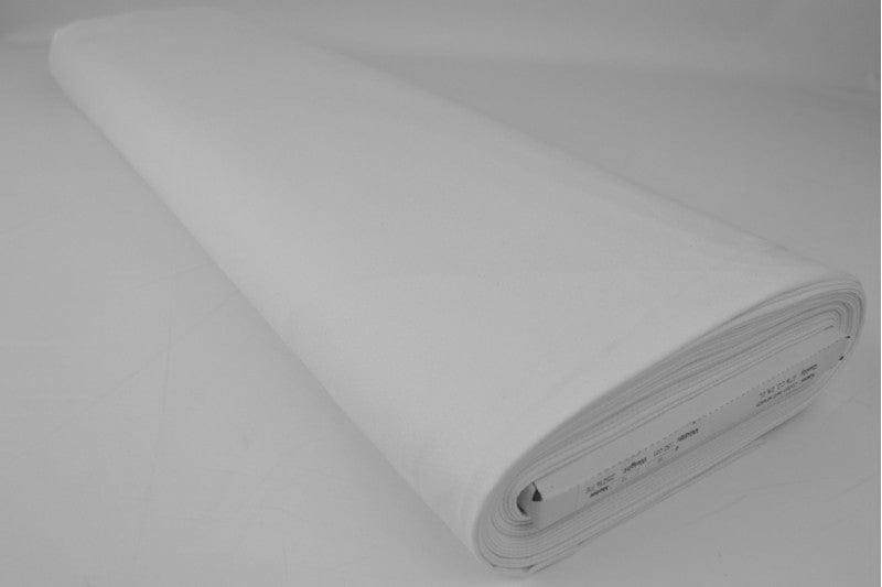 Vit bomullstwill med stretch – diagonal twill & formfast komfort (bild 2 av 7)