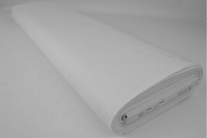 Vit bomullstwill med stretch – diagonal twill & formfast komfort (bild 2 av 7)