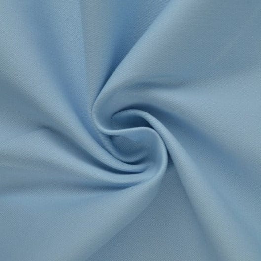 Ljusblå bomullstwill med stretch – diagonal twill & formfast komfort (bild 1 av 7)
