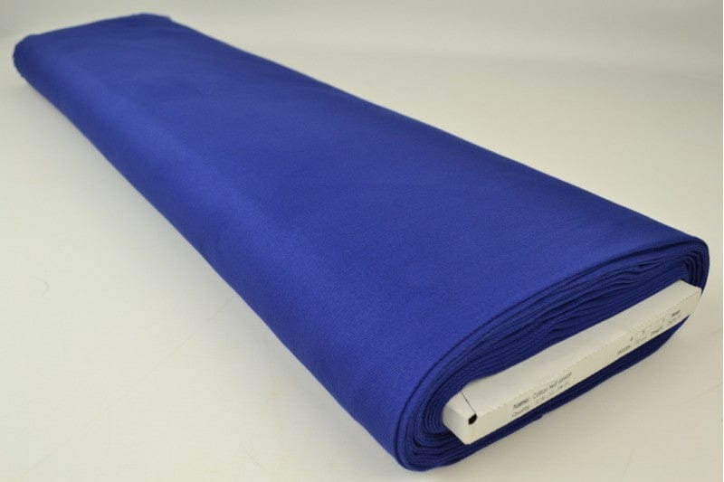 Mörk blå bomullstwill med stretch – diagonal twill & formfast komfort (bild 2 av 7)