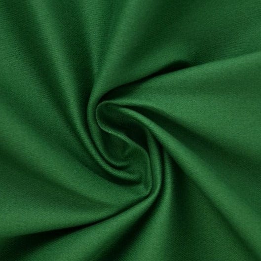 Mörk grön bomullstwill med stretch – diagonal twill & formfast komfort (bild 1 av 7)
