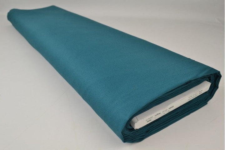 Mörk petrol bomullstwill med stretch – diagonal twill & formfast komfort (bild 2 av 7)