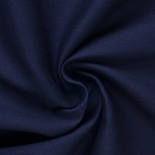 Navy bomullstwill med stretch – diagonal twill & formfast komfort (bild 1 av 7)