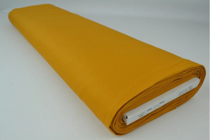 Ockragul bomullstwill med stretch – diagonal twill & formfast komfort (bild 2 av 7)