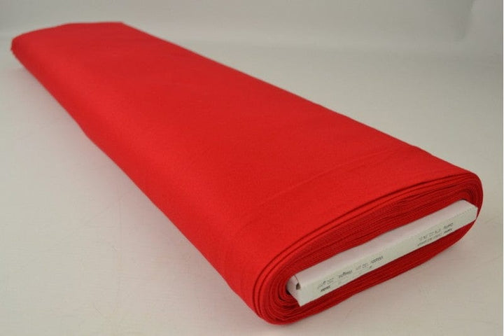 Röd bomullstwill med stretch – diagonal twill & formfast komfort (bild 2 av 7)