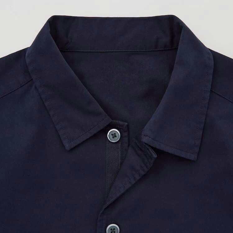 Svart bomullstwill med stretch – diagonal twill & formfast komfort (bild 3 av 7)