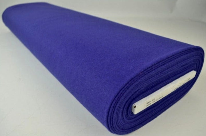 Blå slitstark och mjuk ull/polyester tyg (bild 2 av 4)