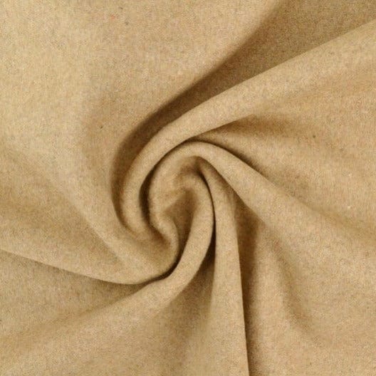 Ljus beige slitstark och mjuk ull/polyester tyg (bild 1 av 4)