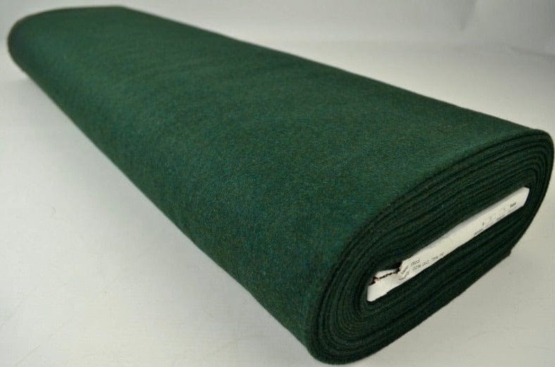 Mörkgrön slitstark och mjuk ull/polyester tyg (bild 2 av 4)