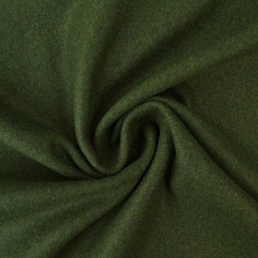 Mosgrön slitstark och mjuk ull/polyester tyg (bild 1 av 4)