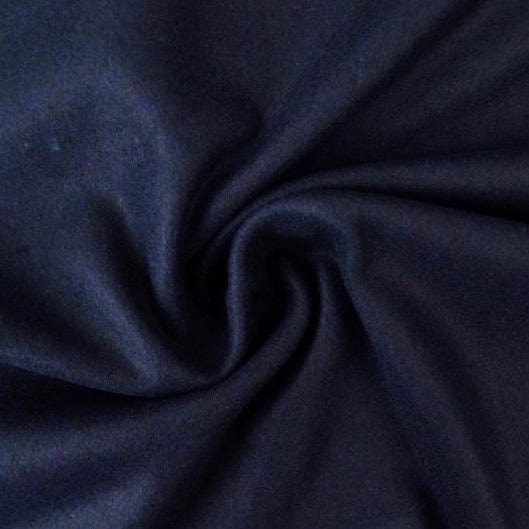 Navy slitstark och mjuk ull/polyester tyg (bild 1 av 4)