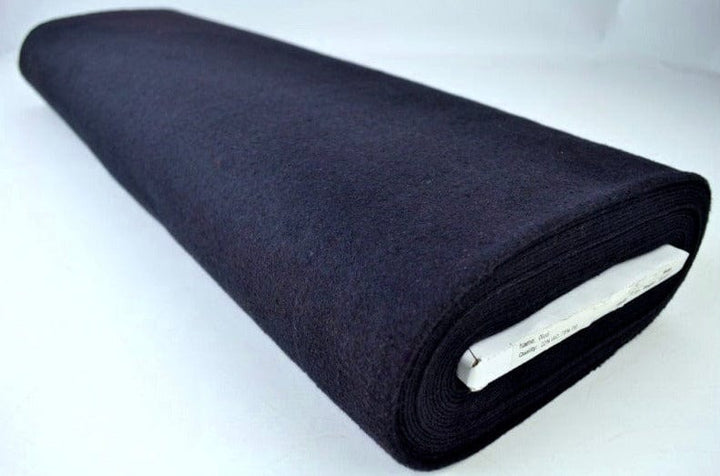 Navy slitstark och mjuk ull/polyester tyg (bild 2 av 4)