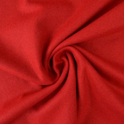 Röd slitstark och mjuk ull/polyester tyg (bild 1 av 4)