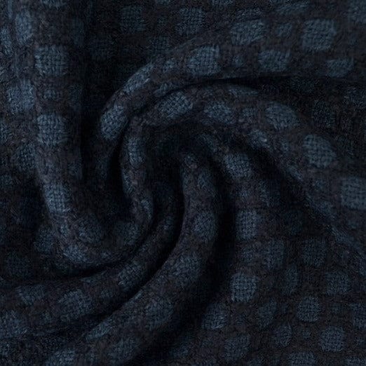 Navy ull/polyester med texturmönster (bild 1 av 3)