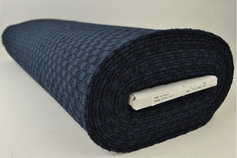 Navy ull/polyester med texturmönster (bild 2 av 3)