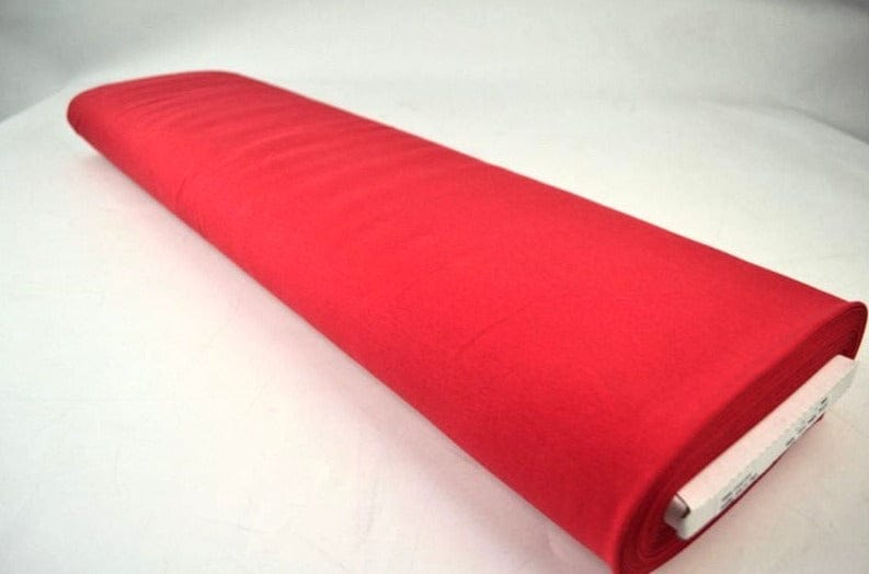Röd french terry – mjuk bomullsstickad metervara med stretch (bild 2 av 5)