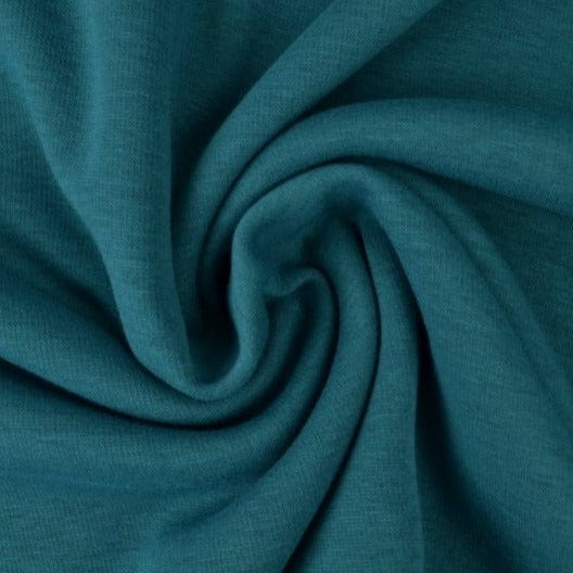 Mörk petroleumsblå borstad sweatshirt – alpine fleece med mjuk insida & stretch (bild 1 av 6)