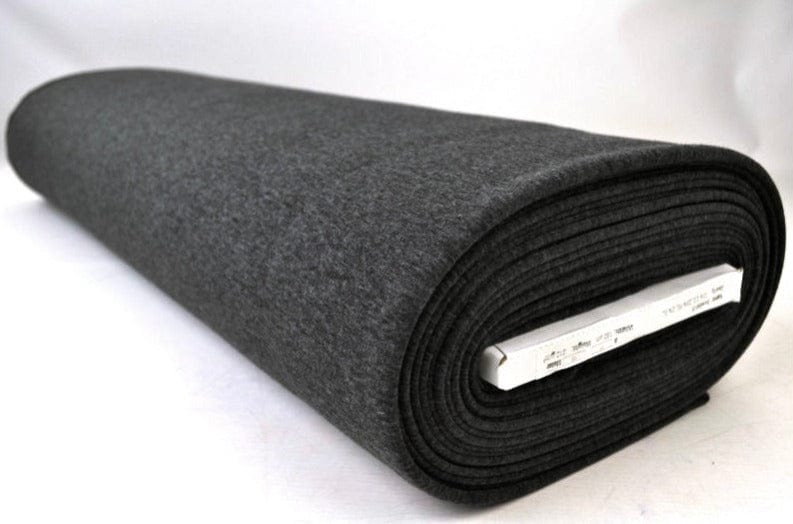 Mörkgrå melange borstad sweatshirt – alpine fleece med mjuk insida & stretch (bild 2 av 6)