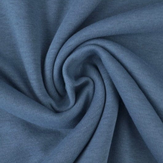 Stålblå borstad sweatshirt – alpine fleece med mjuk insida & stretch (bild 1 av 6)