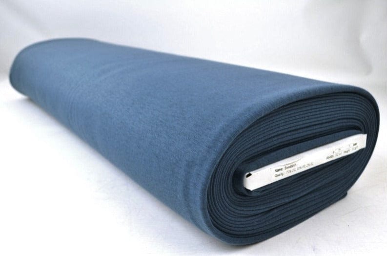 Stålblå borstad sweatshirt – alpine fleece med mjuk insida & stretch (bild 2 av 6)